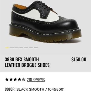 Dr. Martens | UNISEX | 3989 BEX SMOOTH LEATHER BROGUE SHOES (NWT’s)